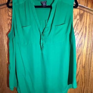 SOLD!! Torrid Emerald Green Sleeveless Top